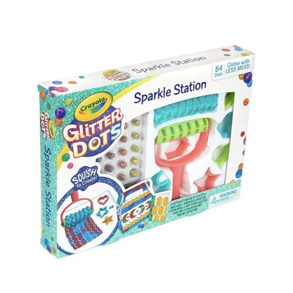 Crayola‎ Glitter Dots Sparkle Station Craft Kit-84 Dots-Age 6+/ NIB